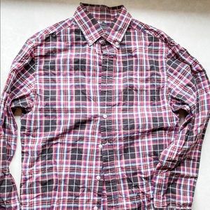 Tailored fit Merona men’s long sleeve button up